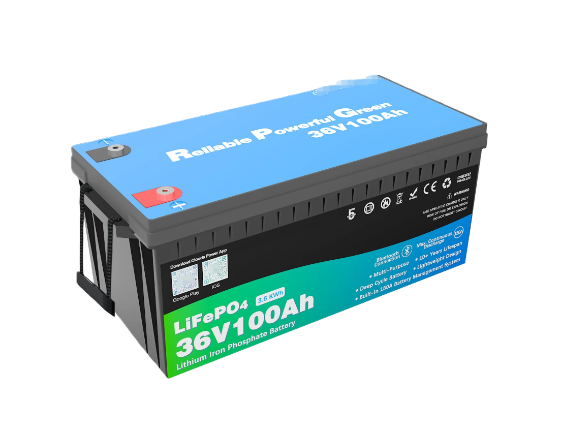 36V 100Ah LiFePO4 Multi-Purpose Lithium Battery