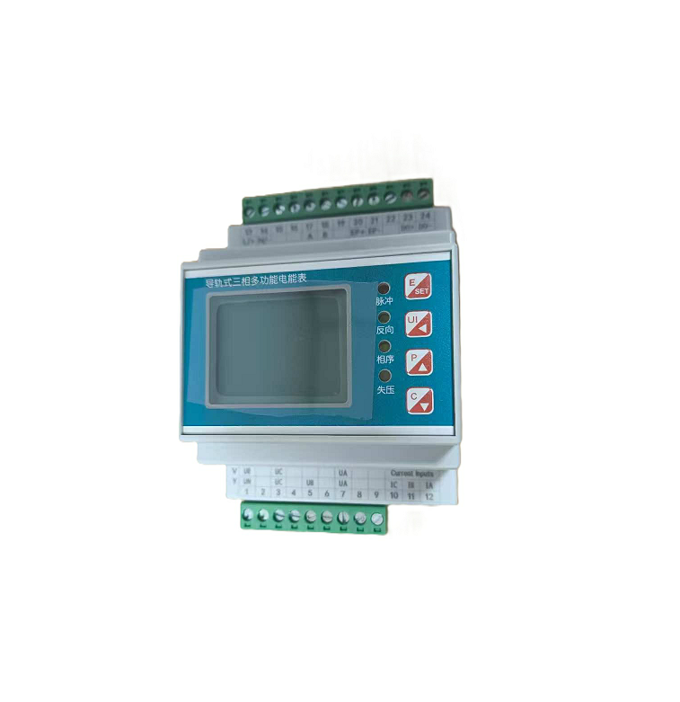 Three phase rail-type multifunctional electricity meter 