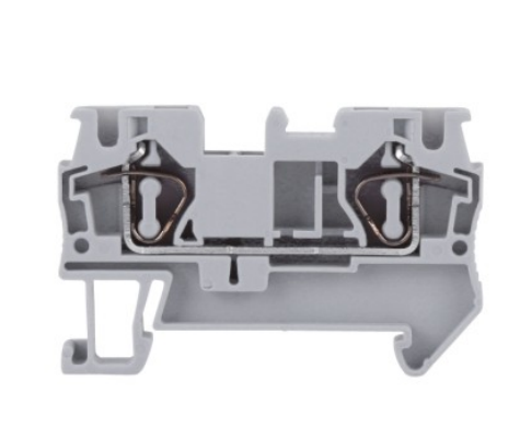 Pull-back type straight-through spring rail terminal connector 4